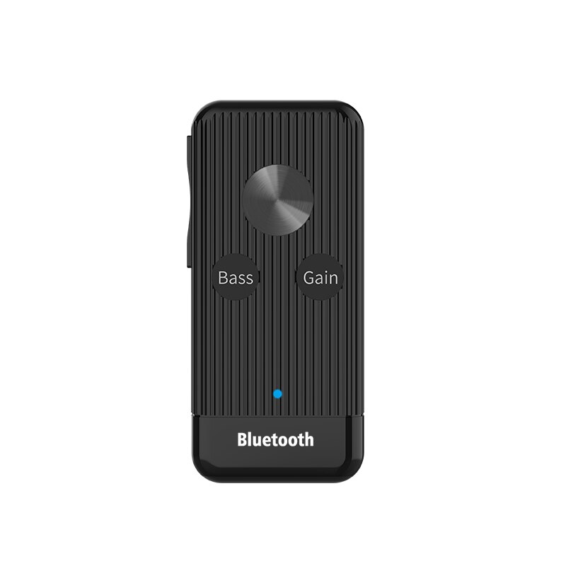 5.0 Bluetooth Receiver Bass Audio Noise Cancel Stereo For Headphone Car Support TF Card Mode With Clip 3.5mm AUX Adapter: Default Title