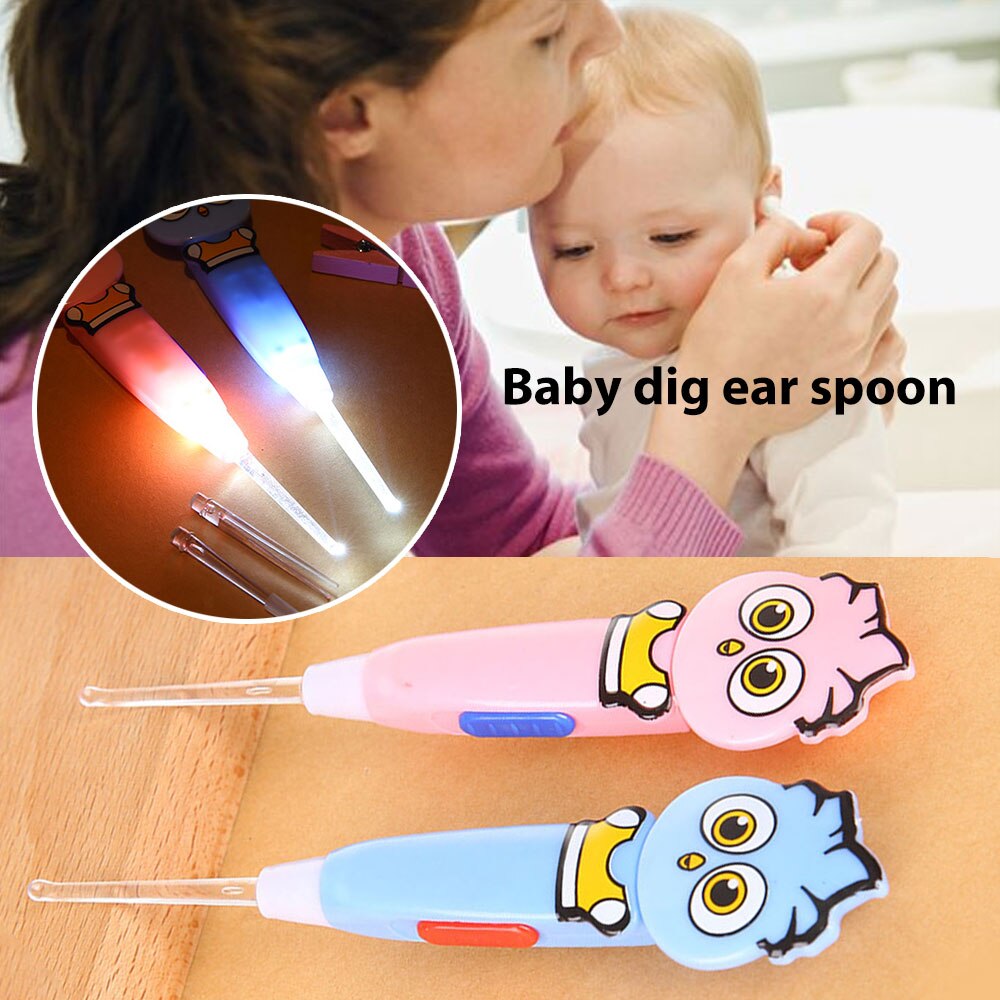 Cuillère à oreilles en plastique | Cuillère à oreille mignonne cuillère à oreille de bébé pour la directe sûre