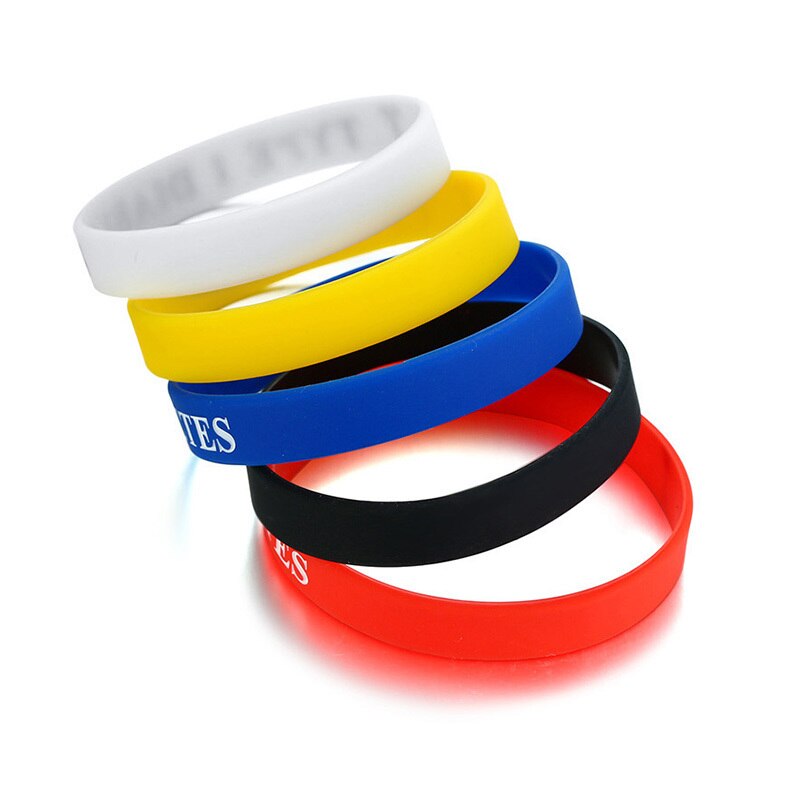 Vnox 5 paquets de Bracelets en Silicone d'alerte médicale de diabète de TYPE 1 enveloppent les Bracelets 7.48"