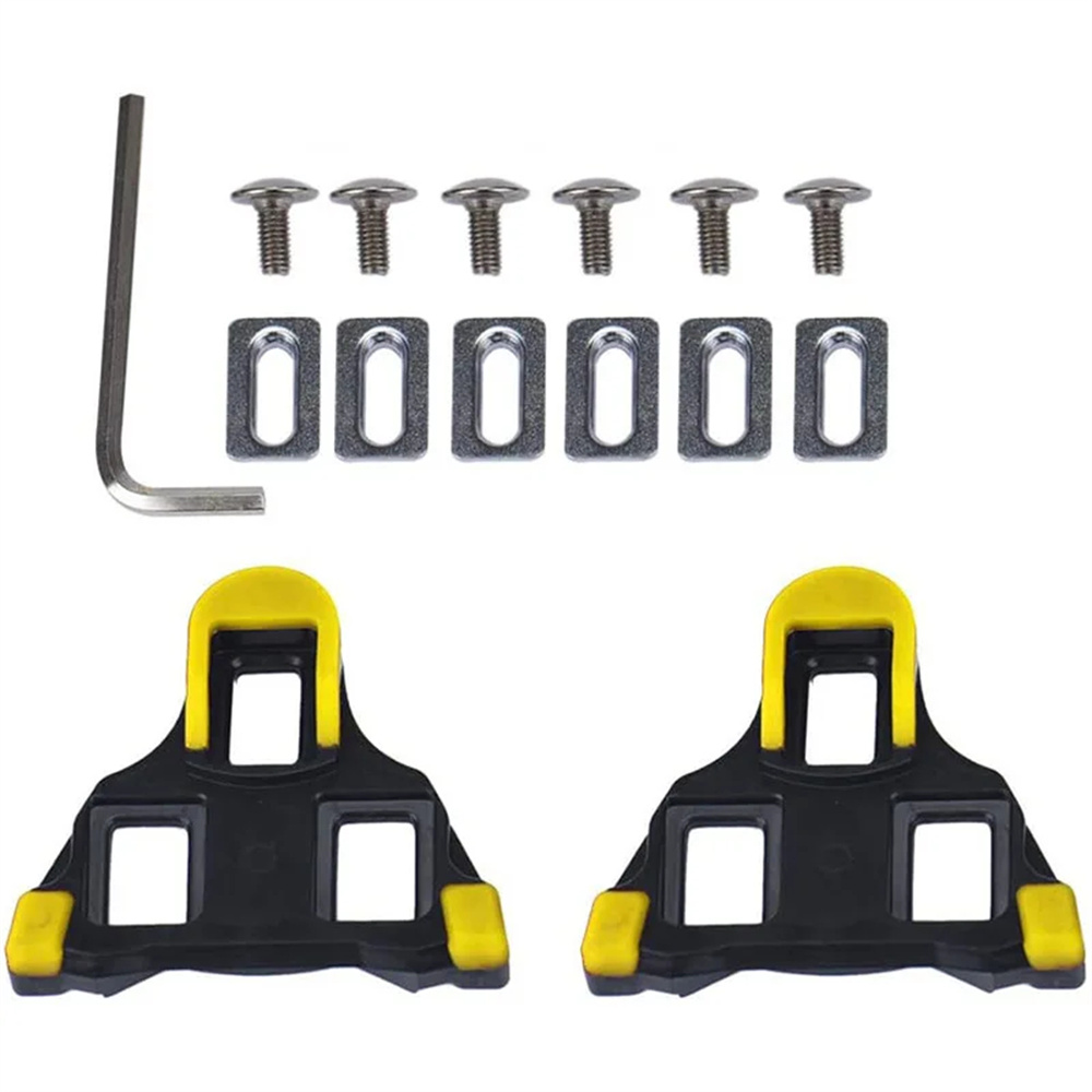 Racefiets Pedaal Cleat SPD SL Fietspedalen Plaat Clip zelfsluitend voor SHIMANO Float Pedaal Cleats Fietsschoenen Fietsaccessoire: WHITE