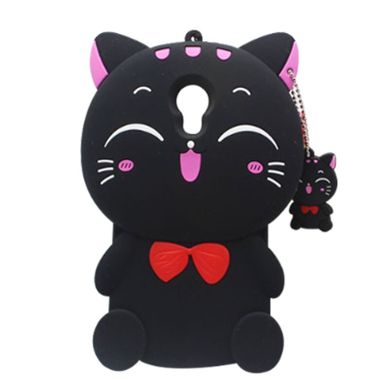 Para Meizu M5 M5S 3D del unicornio gato de dibujos animados suave de la piel del teléfono funda protectora para Meizu M5 M5S Meilan 5 5,2": 4