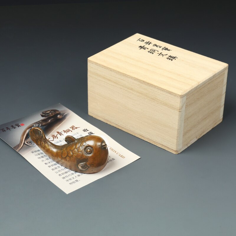 Leuke Metalen Paperweights Hoge Grade Papier Gewicht Chinese Tradtional Kalligrafie Brons Paperweights Sculptuur Papier Drukken Prop