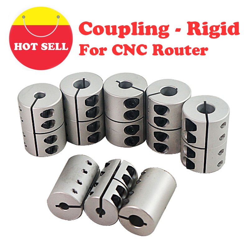 Spider Rigid Shaft Coupler Connector Rigid Coupling L45XD32 L40 D25 6.35 8 10 12 14mm for CNC Machine