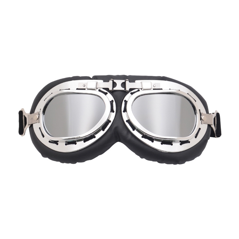 Motorfiets Vintage Goggle Retro Eyewear Bril Helm Bril Motrcross Scooter Bike Fietsen Winddicht Beschermende Gears