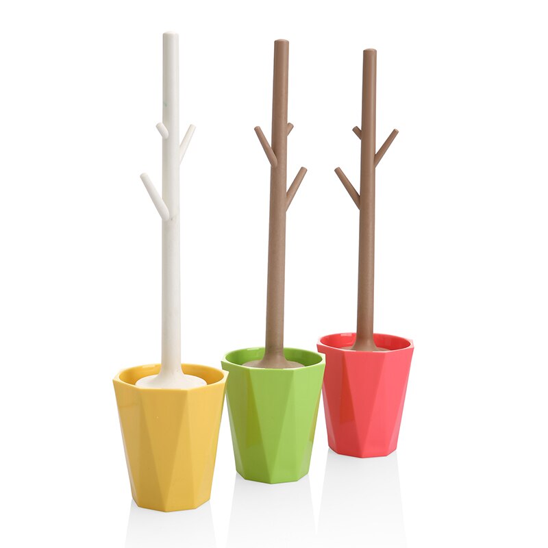 Un ensemble de brosse de bain en plastique ABS détachable en forme d'arbre brosse de toilette accessoires de salle de bain ZP7301648