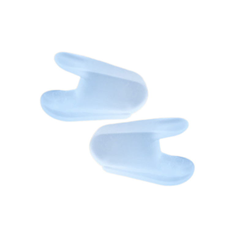 10 st = 5 par silikon benortoser för tummen, korrigerare för hallux valgus, tåseparator, fotvård, tumortoser, fotvårdsverktyg: Ljusgul