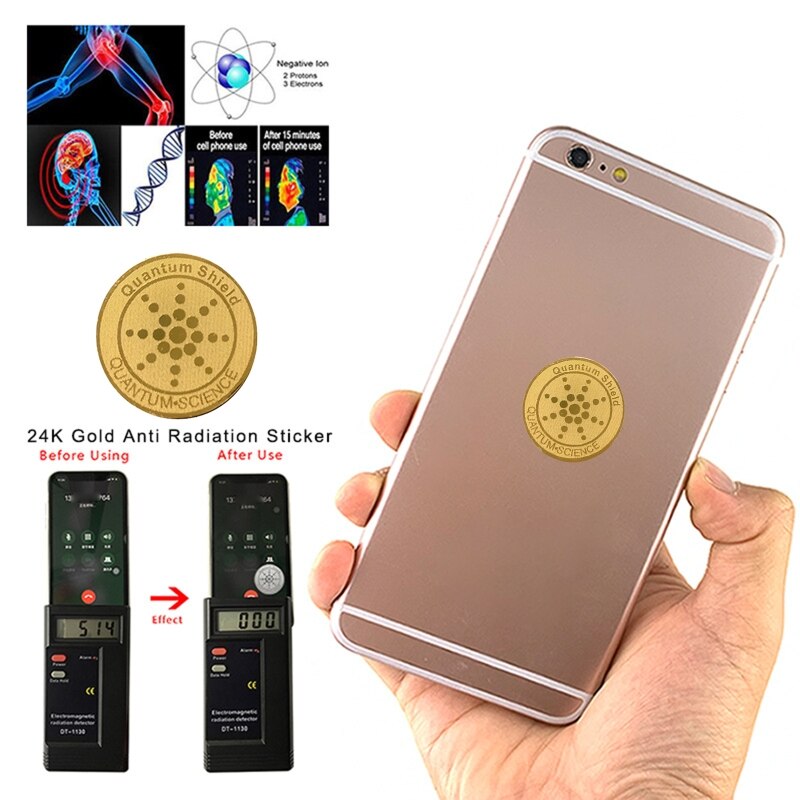 10pcs Energy Anti Radiation Shield EMF Protection Mobile Cell Phone Stickers EMR WXTB
