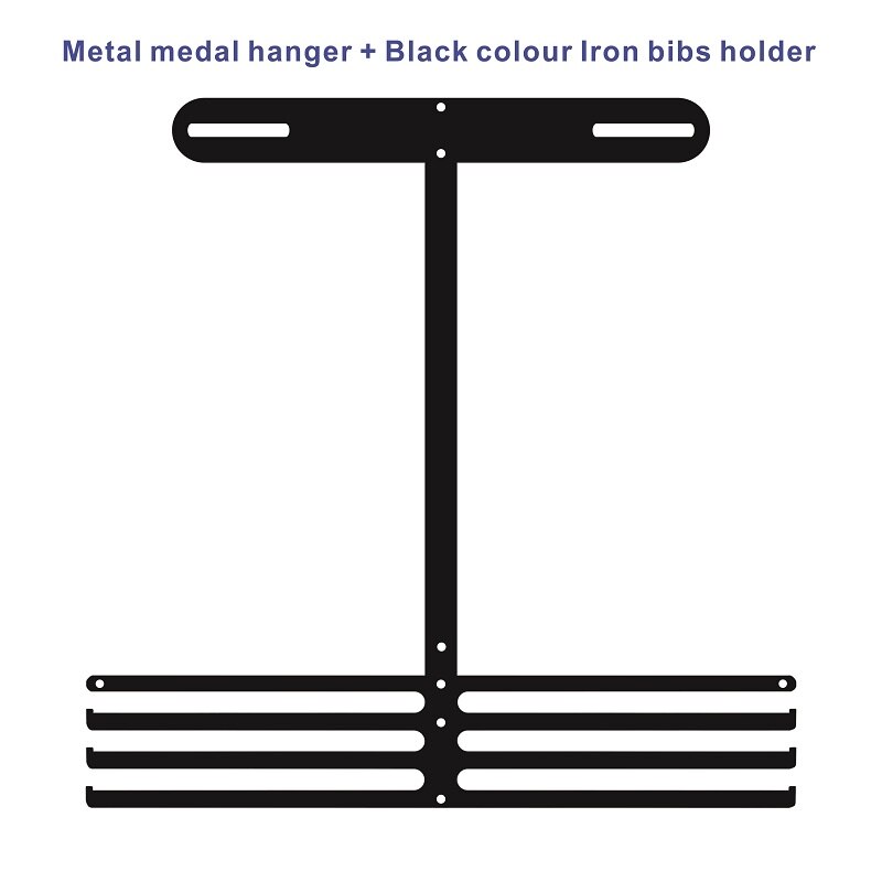 Marathon Number Bib and Medal Hanger: 3 Bar Metal and T