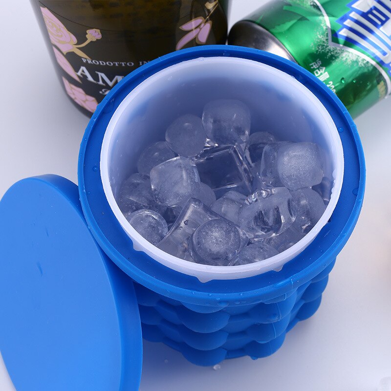 Ice Cube Maker Silicone Bucket Durable Drink Beer Wine Rapid Cooling Storage Champagne Drinking Whiskey Freeze Seaside Tools