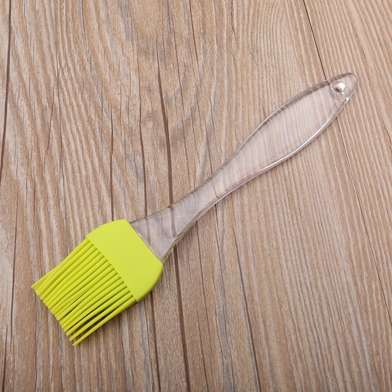 Brosse à Gel de silice haute température, outil de cuisson pour Barbecue, pâtisserie BBQ, badigeonner à l'huile en Silicone, manche en PP, outil de cuisine: large yellow