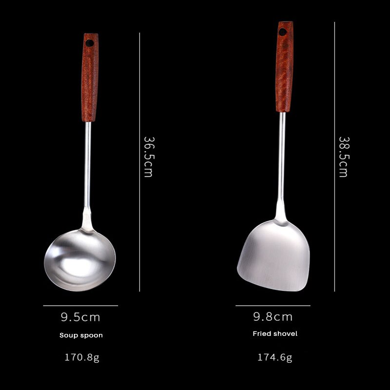 Anti-Brandwonden Lange Handvat Koken Kookgerei Roestvrij Staal Koken Turner Schop Spatel Keuken Tool Voor Non-stick Pan rijst Lepel
