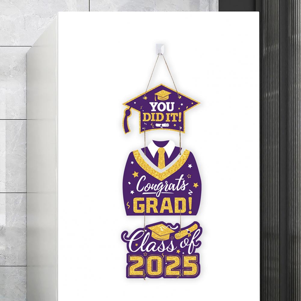 Graduation Party Decoration Class of Graduation Hanging Sign Paper Door Decorations Set for Graduation Party Congrats Grad