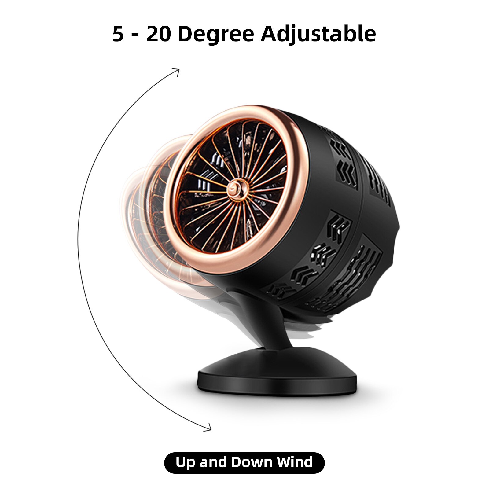 Mini radiateur électrique Portable silencieux, avec prise britannique, chauffage de l&#39;espace, ventilateur réglable, pour le bureau, la maison, la chambre de bébé
