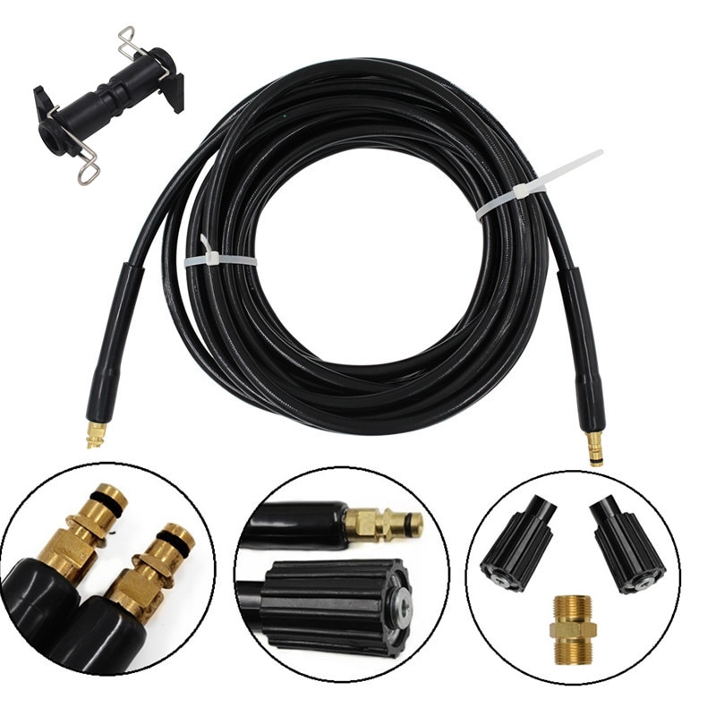 10 Meters Pressure Washer Extension Hose Pipe For Karcher K HD HDS Elitech Interskol HUTER Washer Outlet