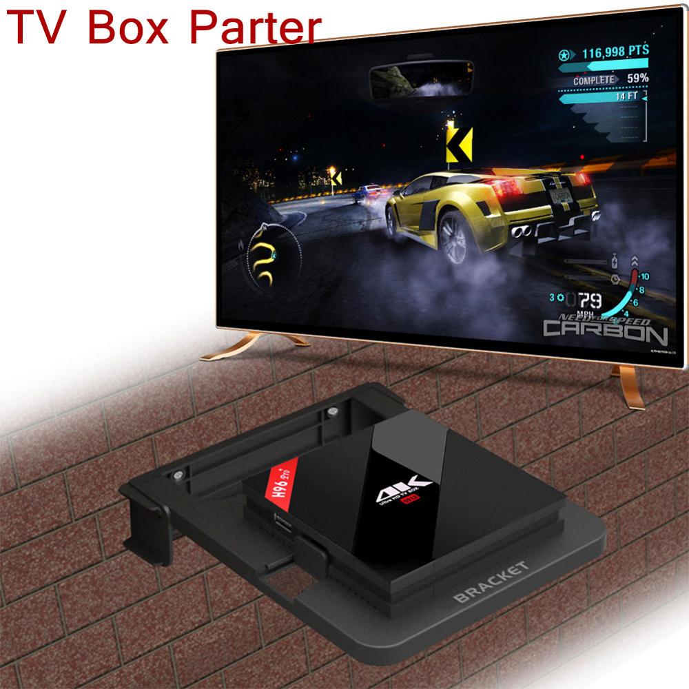 Universele Tv Box Stand Mount Tv Top Box Muur Houder Set Dvd Router Beugel Opvouwbare Tv Box Beugel Voor h96 Pro R30