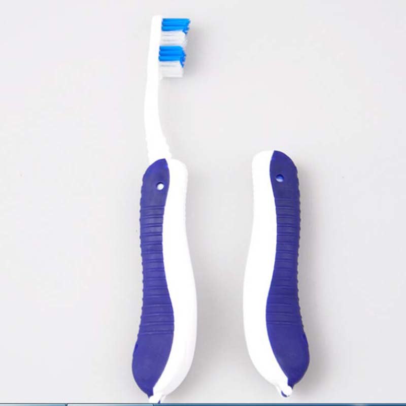 Cepillos de dientes plegables para viaje, Camping, senderismo y exteriores, cepillos de dientes plegables, Limpieza de dientes, higiene bucal, cuidado Dental del Hotel: Deep Blue