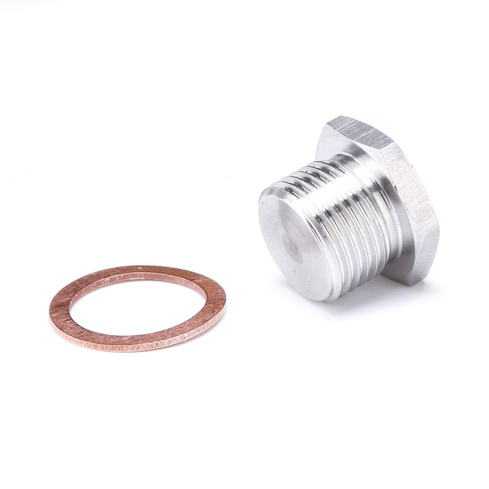 304 Stainless Steel O2 Oxygen Sensor Plug M18 X 1.5 Thread Fit For American European Japanese Cars and Trucks