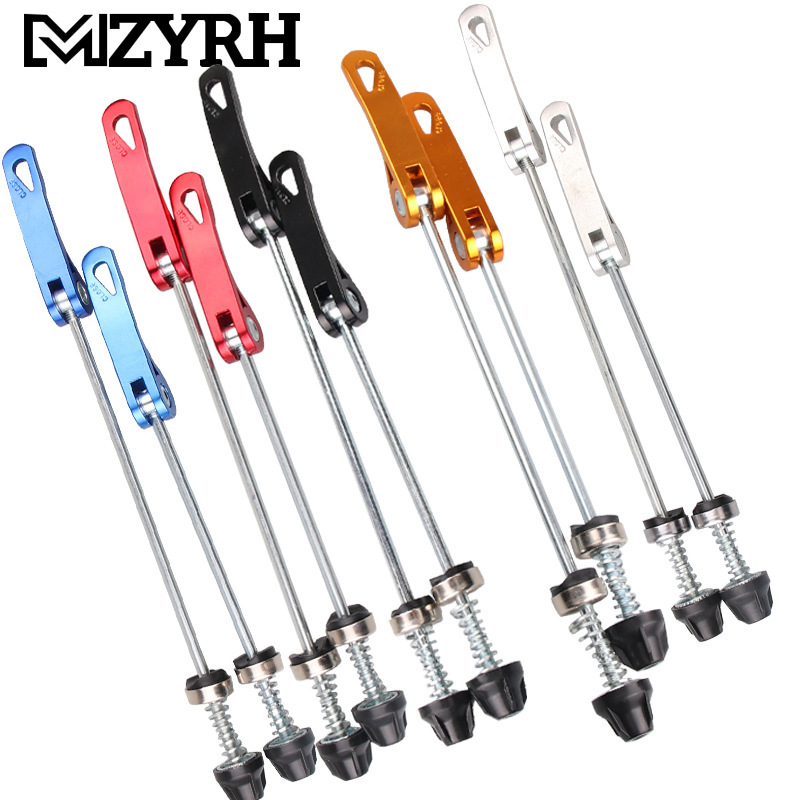 Adaptateur de vélo à dégagement rapide, 1 paire de brochettes de moyeu de roue avant et arrière, axe de vélo de route en aluminium ultraléger à dégagement rapide