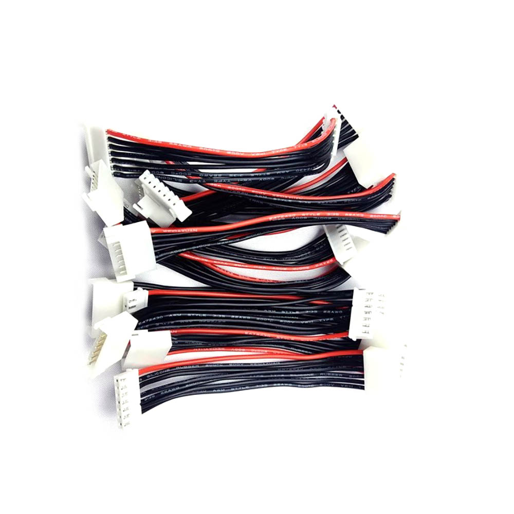 22AWG 1s 2s 3s 4s 5s 6s 7s 8s cargador de equilibrio de batería cables de enchufe macho y hembra cables de extensión cable conector equilibrador