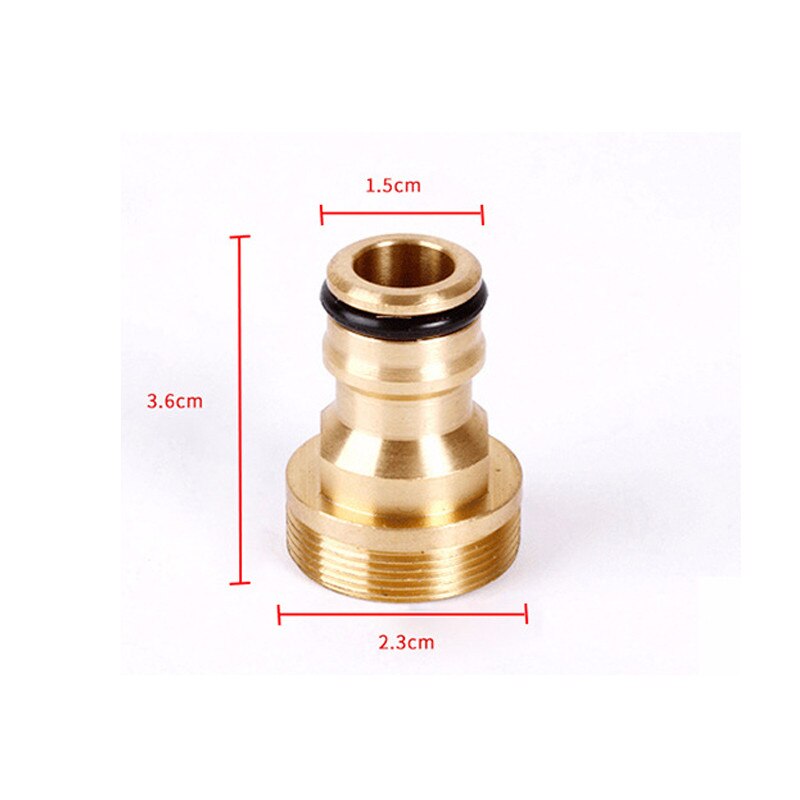 Universele 23 Mm Quick Connector Puur Messing Keuken Badkamer Kraan Tap Connector Tuinslang Water Aansluiting Adapters