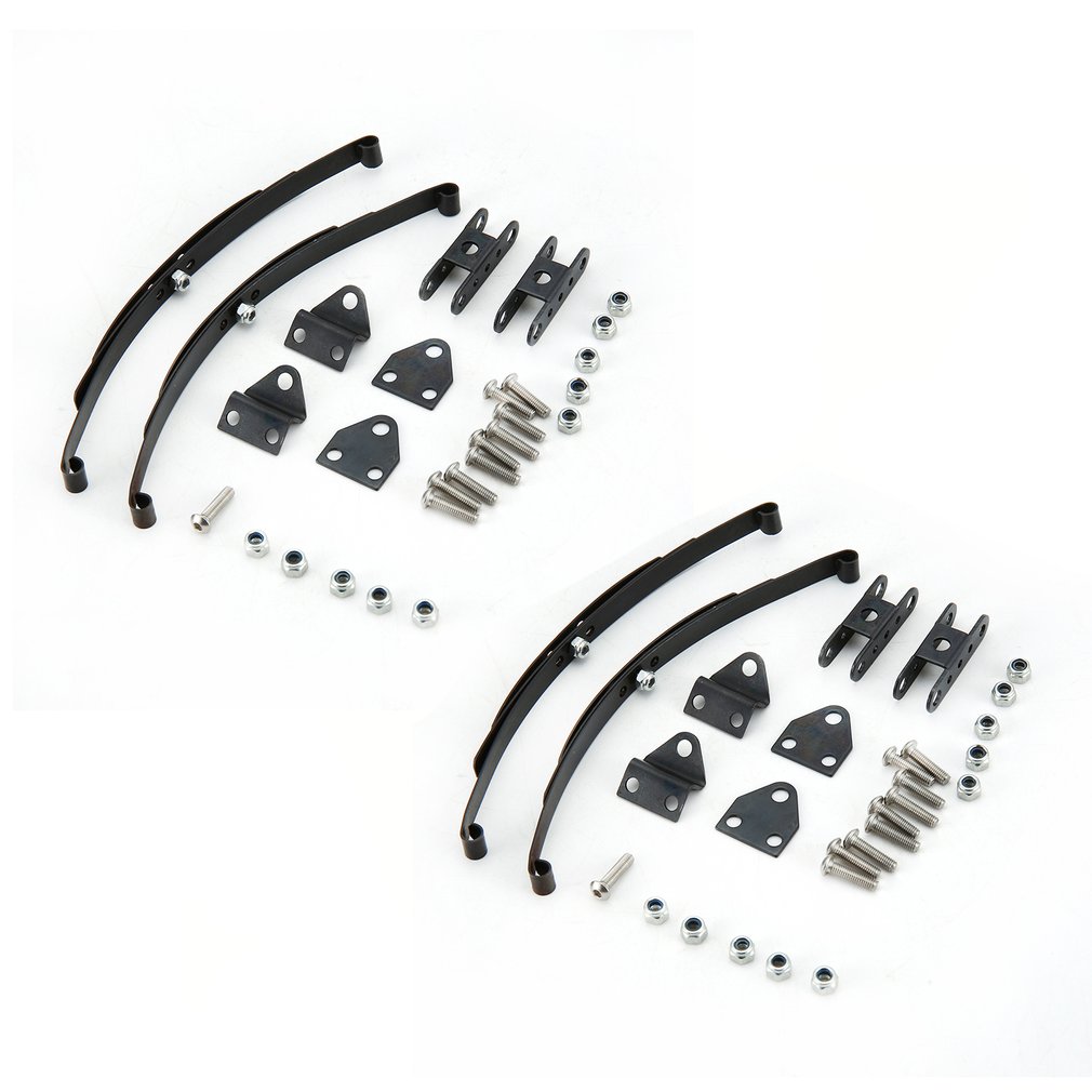 2/4 Pcs 1/10 Rock Crawler Hard Leaf Spring Suspension Stainless Steel Bar for F350 D90 RC4WD Tamiya Axial Truck