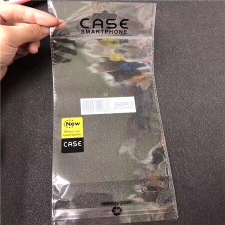 Integralność 100 sztuk 11*17cm przezroczyste samoprzylepne naklejki robić zamykania torebek z jedzeniem OPP plastikowe opakowania torba zamykany worek foliowy z samolotem wiszący otwór: CASE torba--100szt