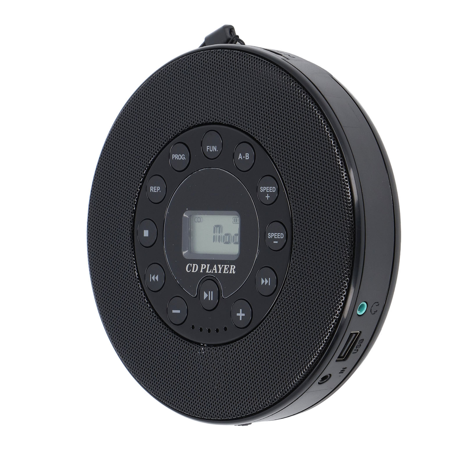 Leitor de cd portátil bluetooth com alto-falante anti skip cd player para carro mp3 compatibilidade suporte gravação para usb microfone embutido