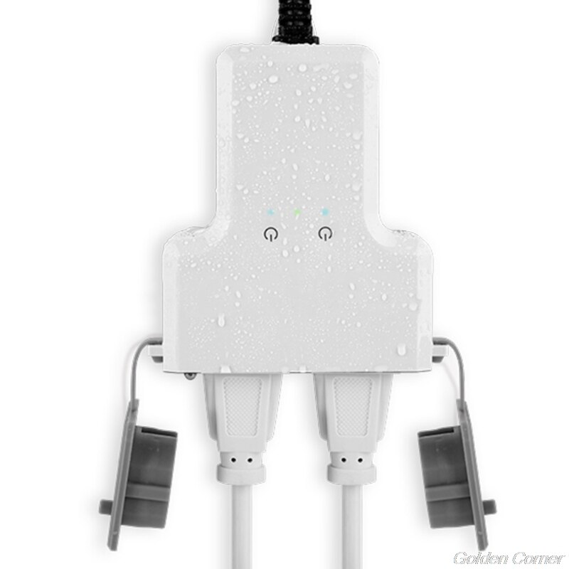 Dual WIFI Smart Waterproof Socket IP44 Outdoor Smart Plug Outlets Tuya Works with Smart Life Home App Timer M25 21