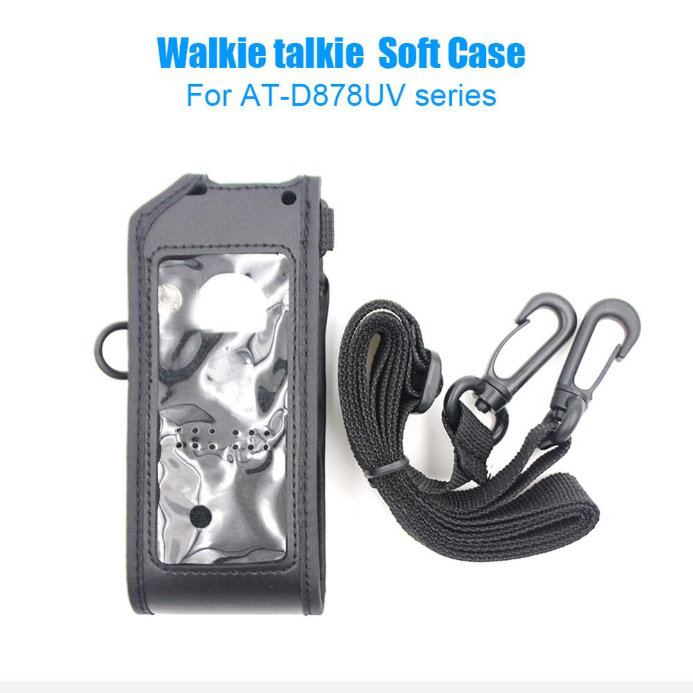 Anytone AT-D878UV Plus Soft Leather Case Tassen Fit Voor Anytone AT-D878UV AT-D878UVPLUS Walkie Talkie