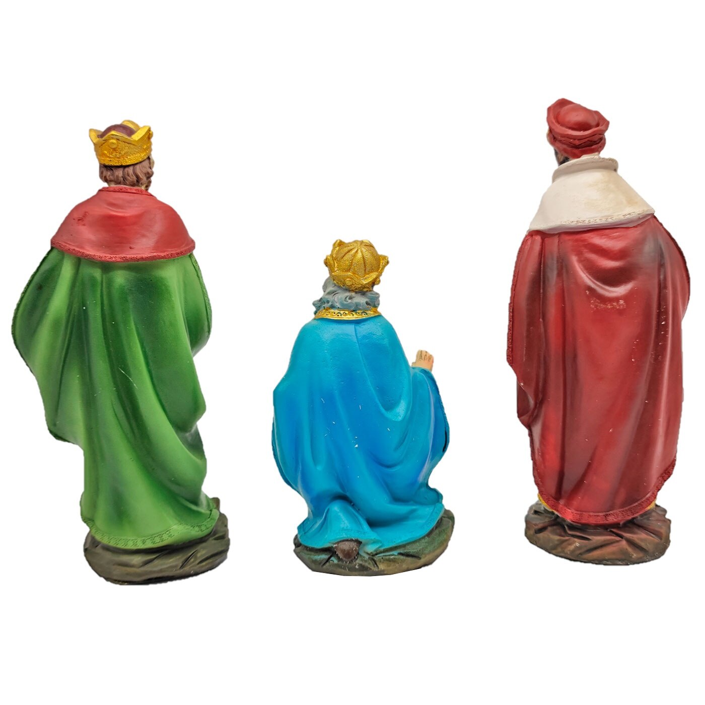 Oliver Art - Reyes magos para belén navideño, durexina, figuras decorativas nacimiento, pesebre, navidad, decoración tradiciona