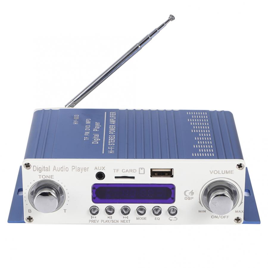 12V Mini Motorcycle Car Audio Amplifier Amp High Power HIFI Stereo Sound Amplifier Blue