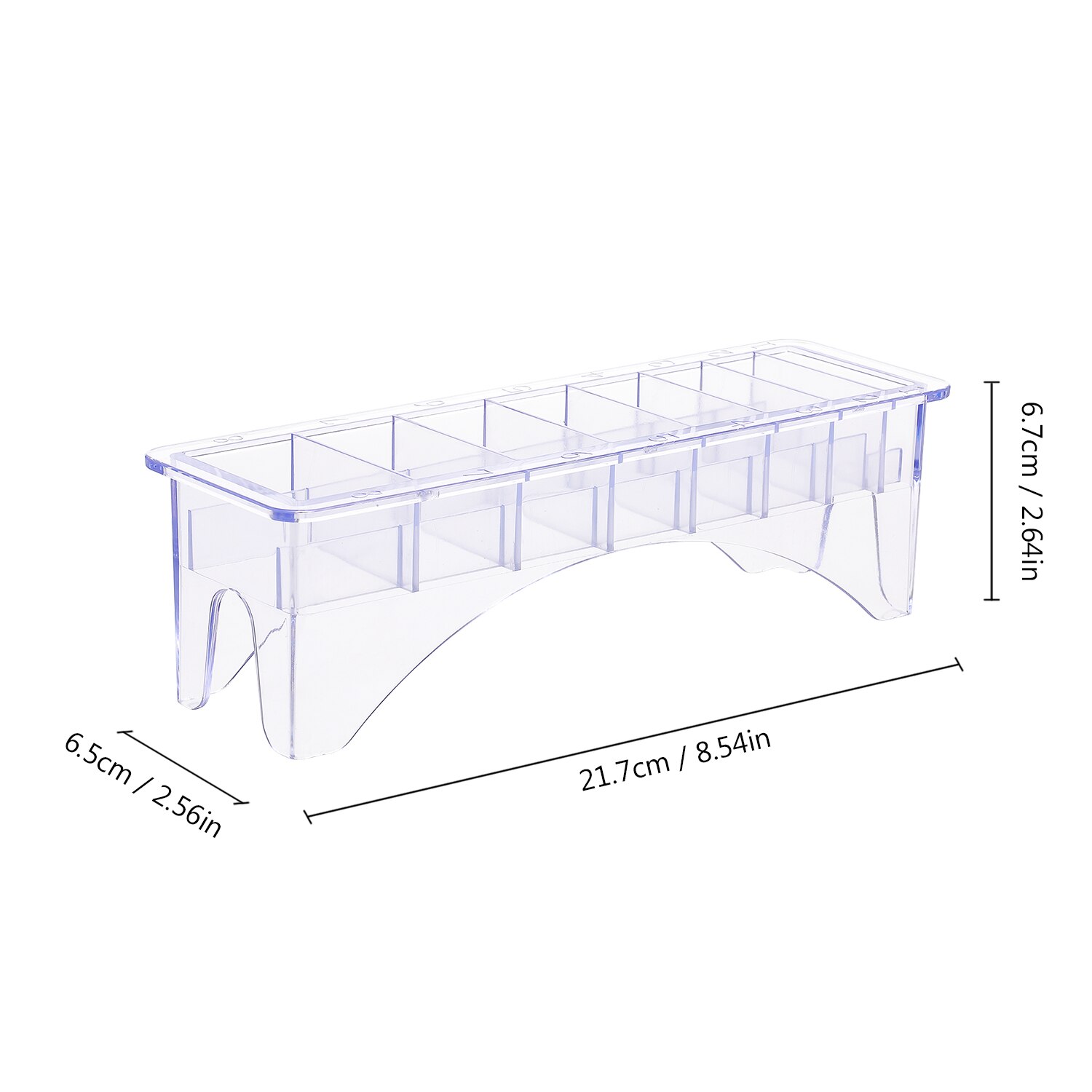 1Pc 8 Grid Base Box Voor Universele Tondeuse Limiet Kam Gids Attachment Tondeuse Kam Houder Blade Organizer styling Tool