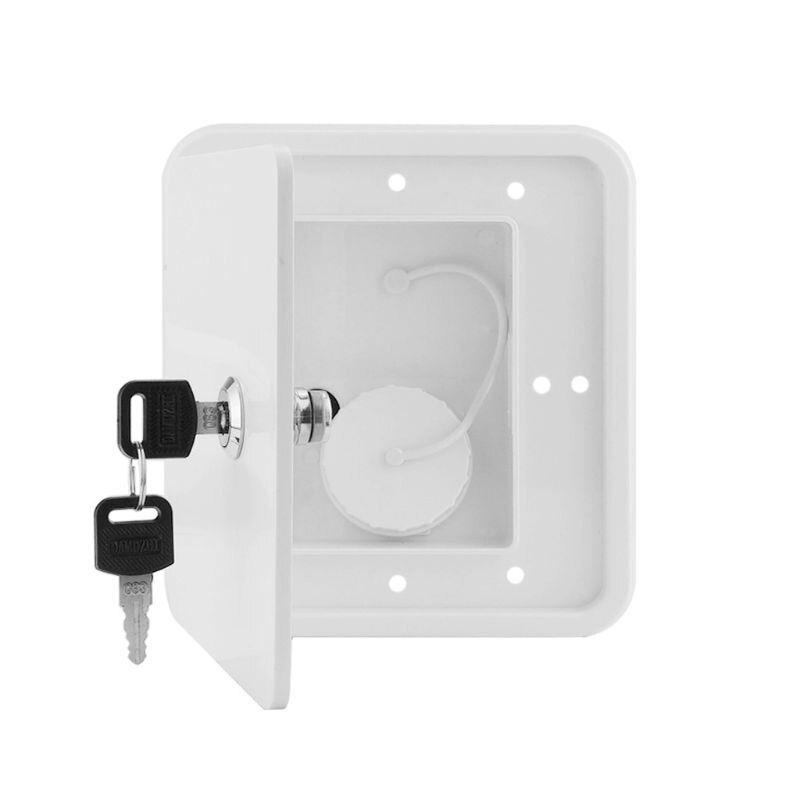 Caravan Square Hatch Cover Gravity Inlet Rugged and Leakproof Easy to Install RV Water Filler Accessories