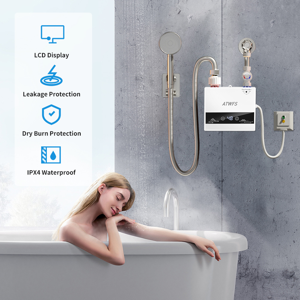 Instant Elektrische Boiler 220V Tankloze Boilers Voor Badkamer Warm Water Douche En Voor Keuken Kraan Huisverwarming