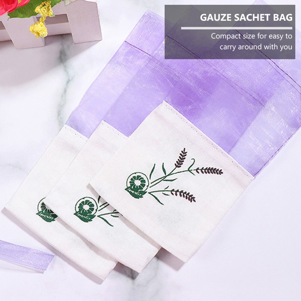 12pcs Lavender Sachets Empty Sachets Bags Gauze Storage Bags for Spice Packing