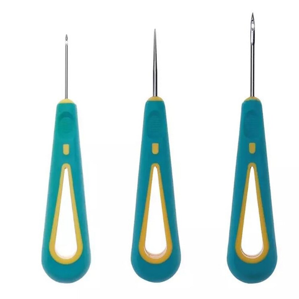 Steel Sticher Sewing Awl Canvas Leather Sewing Shoes Repair Sewing Crochet Awl Hand Stitching Taper Needle Tool Craft #J20
