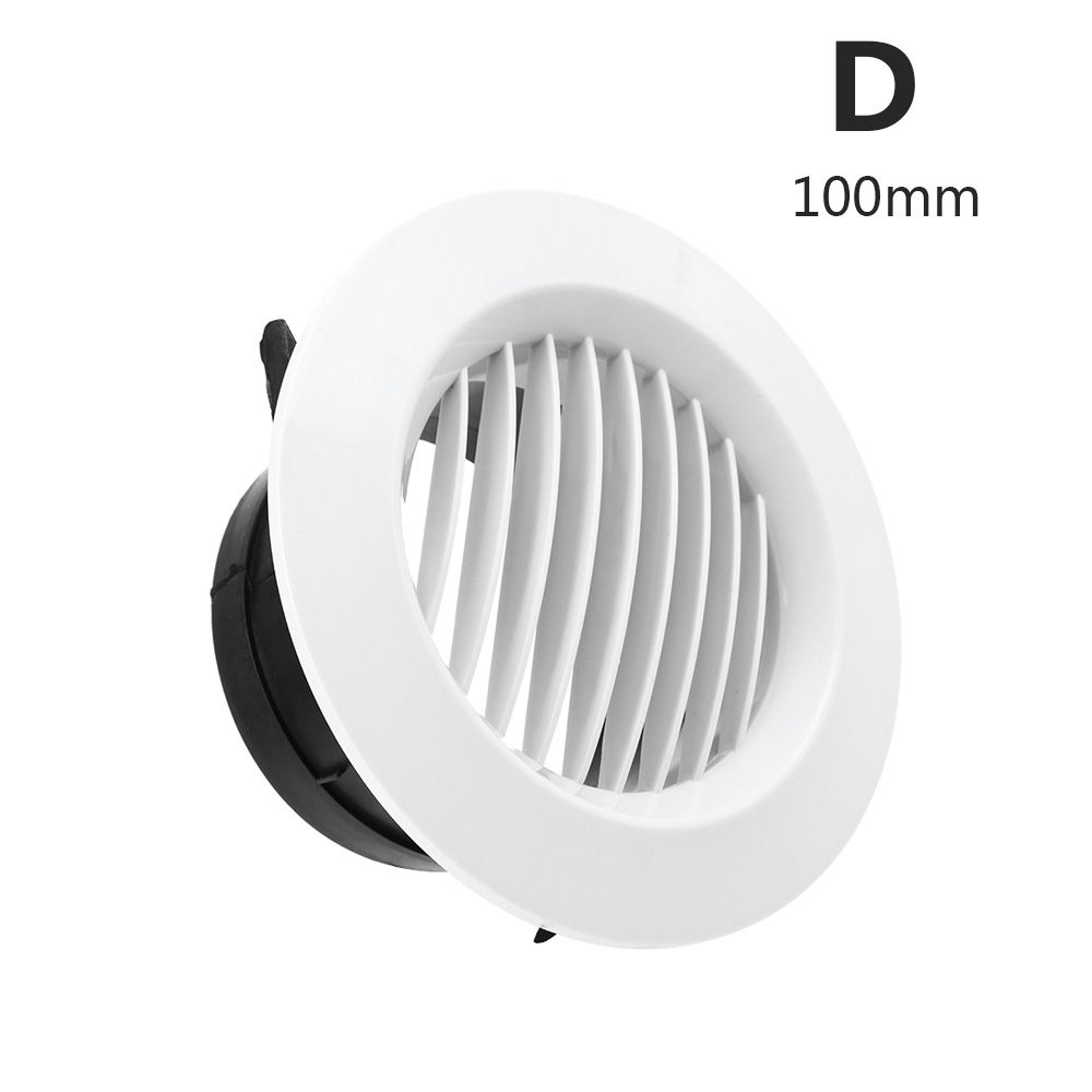 Ronde Air Vent Extract Klep Grille Diffuser Ducting Ventilatie Cover 100/150Mm Vents Cover Ventilatie Roosters Luchtcirculatie: D--100mm