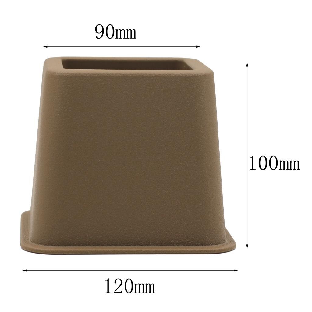 Elevadores de muebles resistentes ajustables de 4 piezas, elevador de patas para sofá/cama/mesa/silla