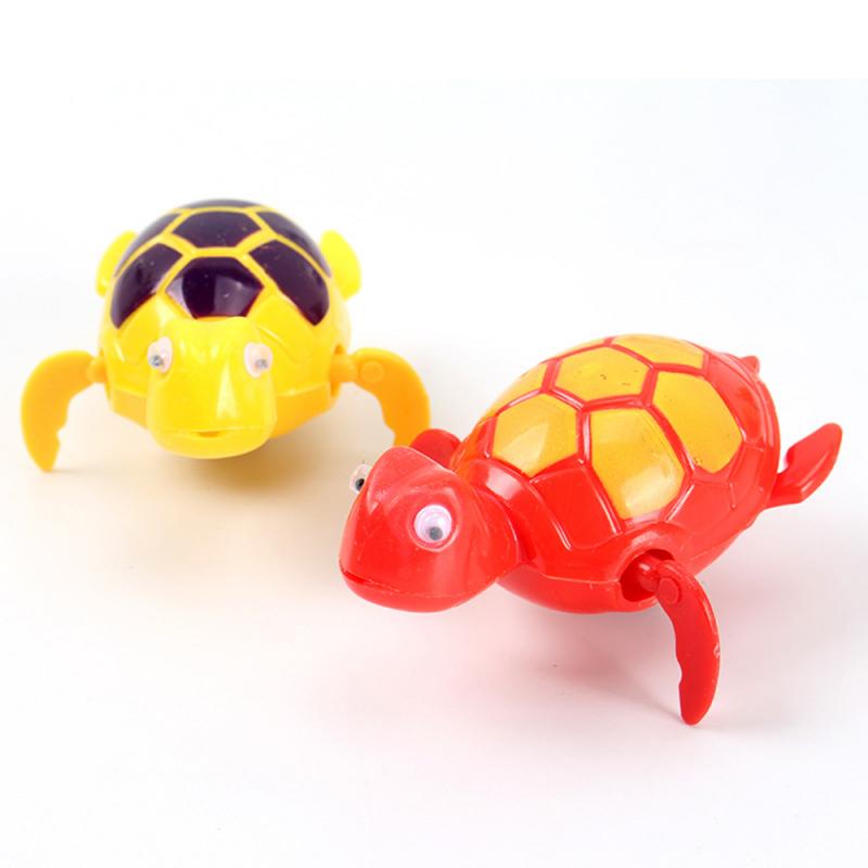 Skildpadde badelegetøj badeværelse badekar badelegetøj urværk vind up plast badebassin til baby børn unisex tilfældig farve