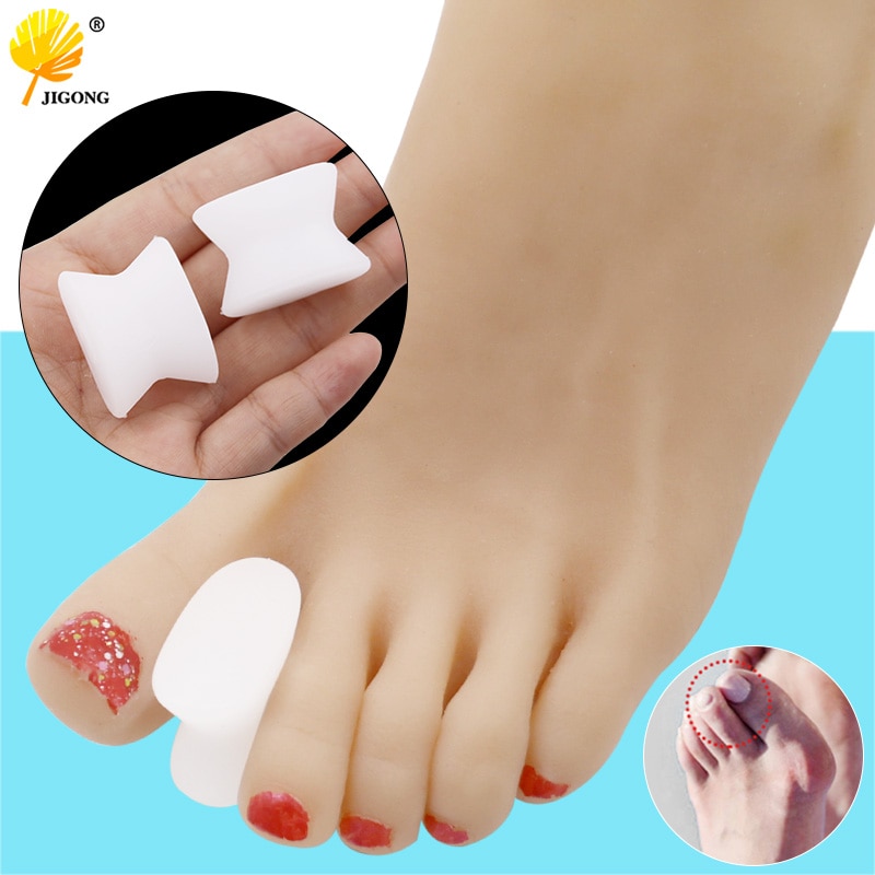 1 Paar Teenseparators Spacer Stijltang Duim Vinger Grote Voeten Apparaat Pad Teen Pads Duim Valgus Corrector Relief Voet Bunion
