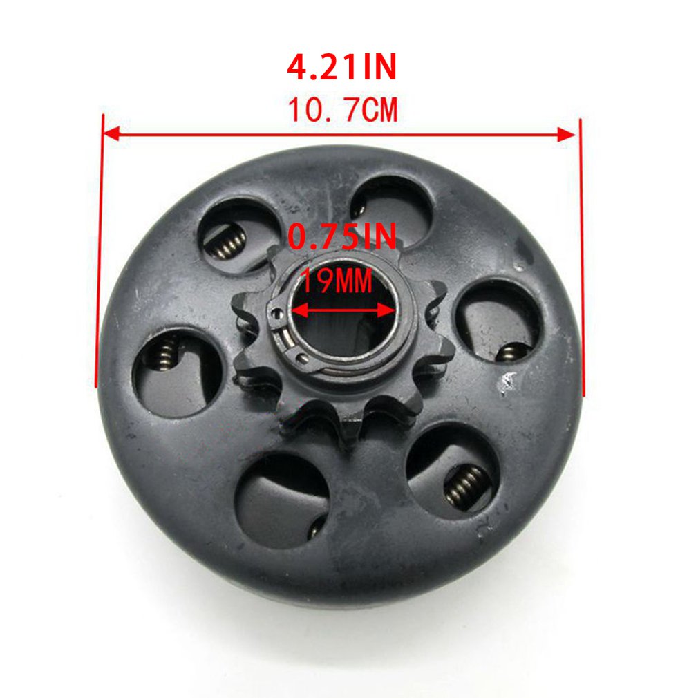 Duurzame koppeling atv atv karting centrifugaalkoppeling 10t tanden 19mm binnengat met 420 ketting eenvoudig te installeren