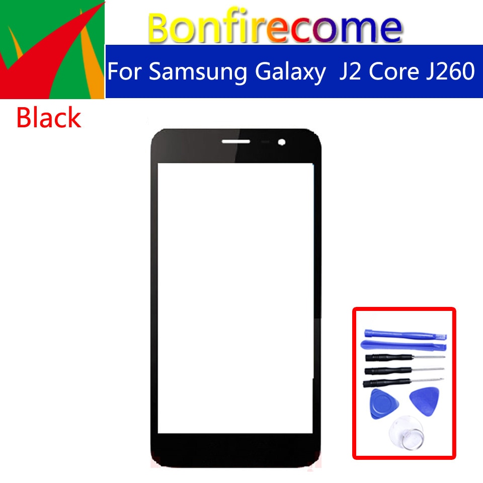 5.0 "Voor Samsung Galaxy J2 Core J260 J260G J260SM J260F LCD Front Touch Screen Glas Outer Lens Vervanging
