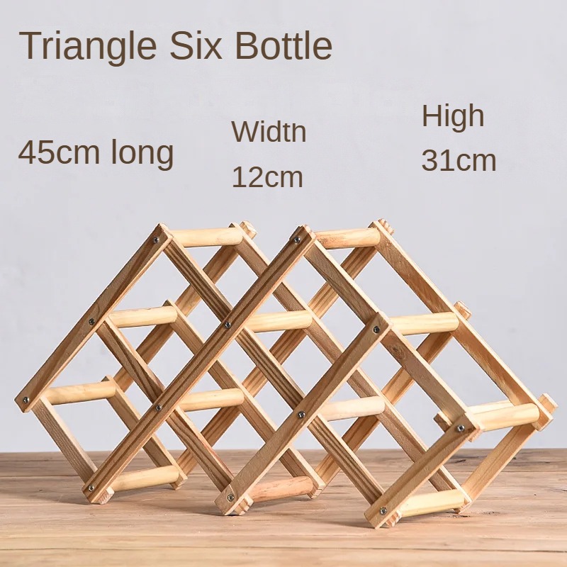 Stackable Wine Storage Shelves 3, 5, 6, 10 Bottles Wooden Wine Shelves Home Bar Utensils Wine Cabinets Bar Tools: VIOLET/紫罗兰