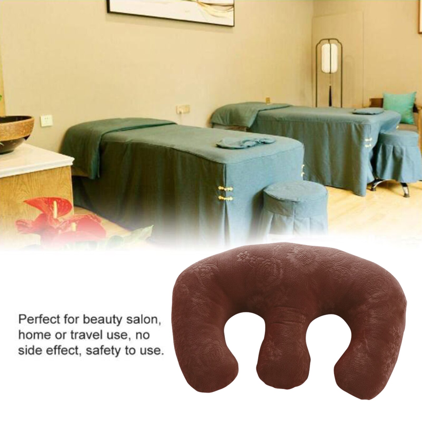 Katoen Afneembare Borst Kussen Borst Pad Borst Kussen Massage Kussen Vrouwelijke Versterken Voor Spa Schoonheidssalon Body Ontspannen: Coffee 