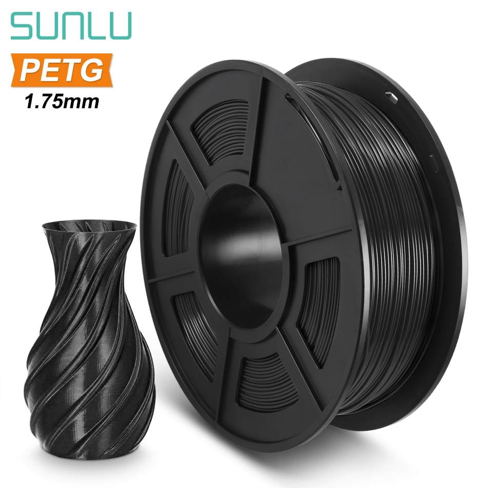 SUNLU 1.75 PETG 3D yazıcı Filament saydam PETG 3d Filament 1KG makara ile hızlı kargo