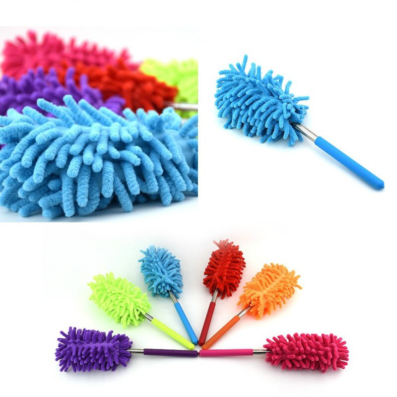 Vijf Sectie Intrekbare Stof Stofdoek Stof Borstel Microfiber Dust Collector Huishoudelijke Auto Cleaner Dust Handvat
