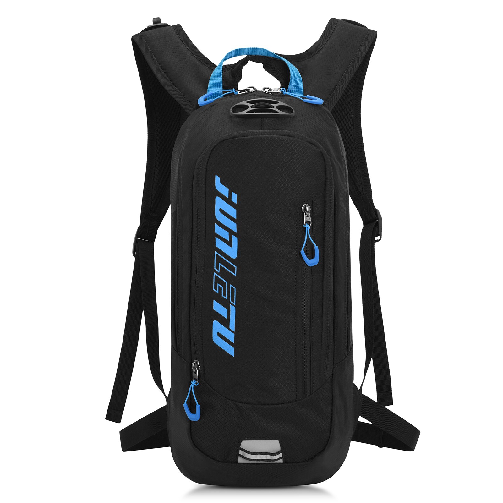 JUNLETU-mochila de ciclismo transpirable, ligera, para deportes al aire libre, acampada, senderismo, viajes, paquete de hidratación: Black Blue