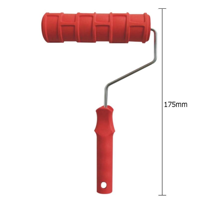 Rodillo de goma de pintura en relieve con patrón de flores de árbol de grano de 7 pulgadas para decoración creativa de pared de tienda de oficina en casa herramientas de pintura