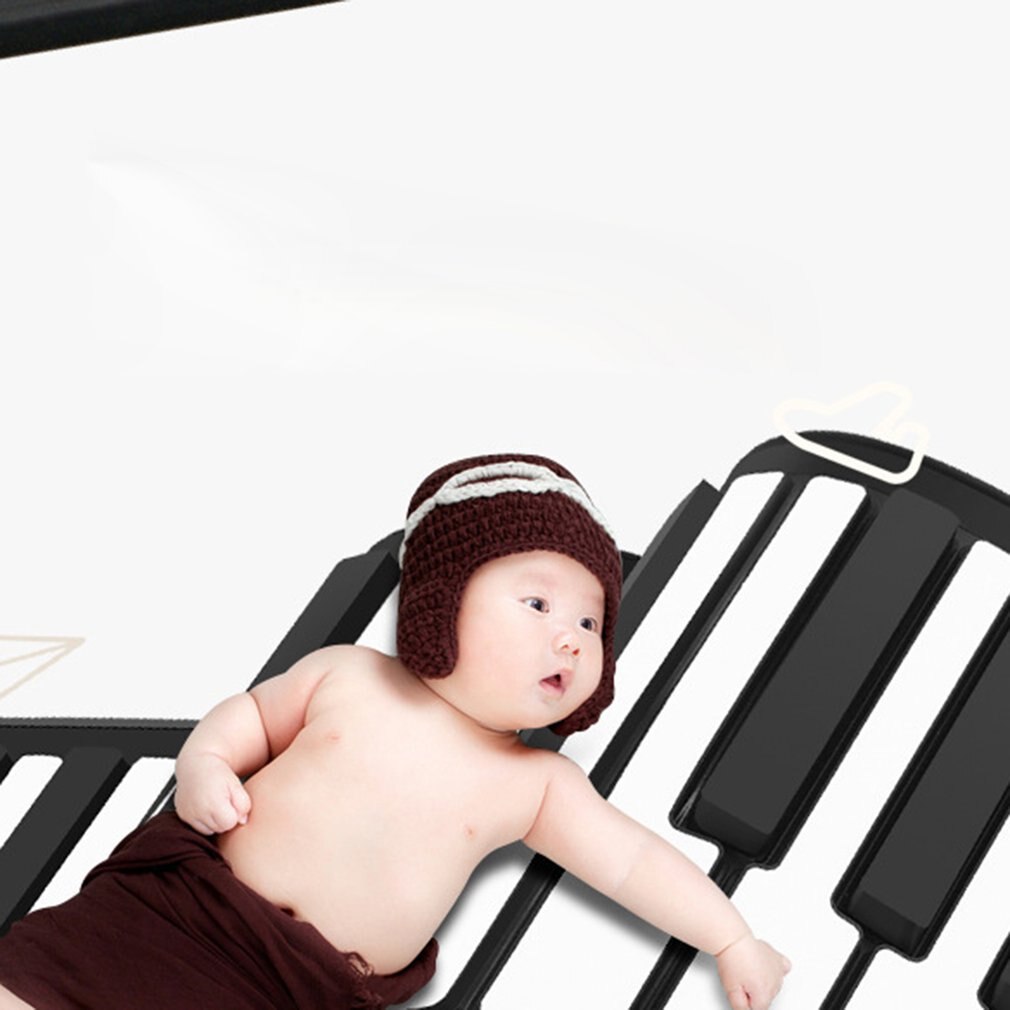 88 Keys For Hand Held Piano Thickening Midi Soft Keyboard Folding Portable Electronic Organ With Pedal