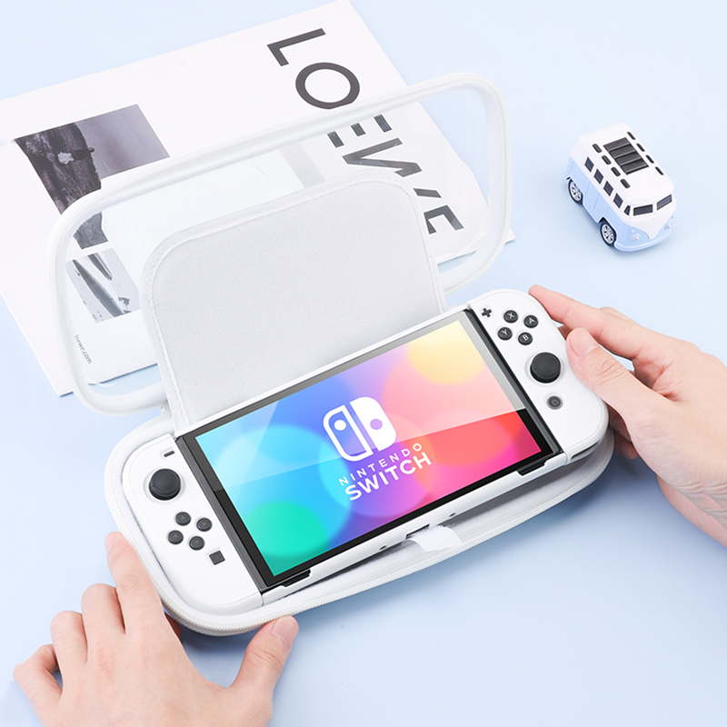 2022 Crystal Hard Shell Case for Nintend Switch OLED Carrying Storage Bag for Nintendo Switch Console Joycon Game Accessories